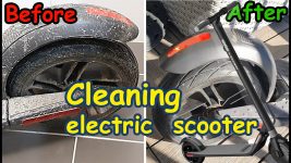 How-to-Clean-Electric-Scooter? before/after