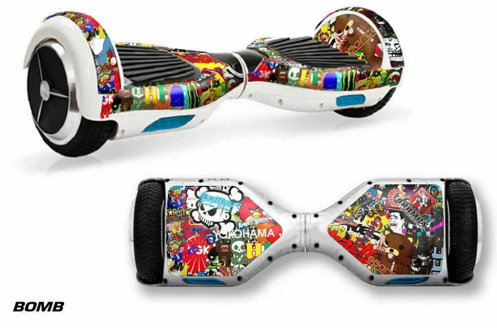 Fashion Decal Wheel Hoverboard Skin Sticker Paster Balancing Scooter DIY 