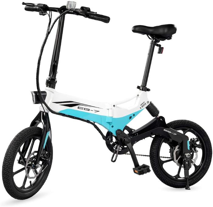 Swagtron Swagcycle EB-7 Elite Plus (18.6 Mph) EBike For Short People