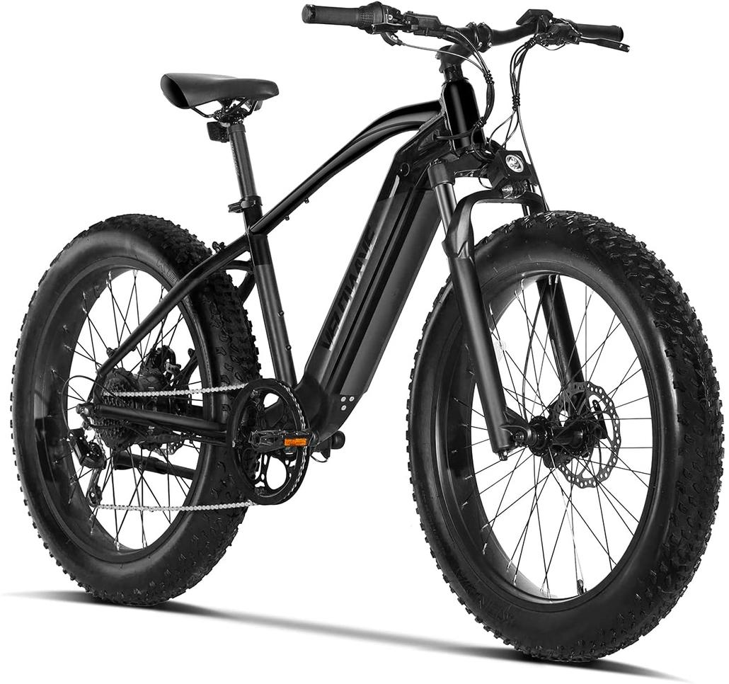 VELOWAVE 26'' Fat Tire with Removeable Battery Electric Bike   