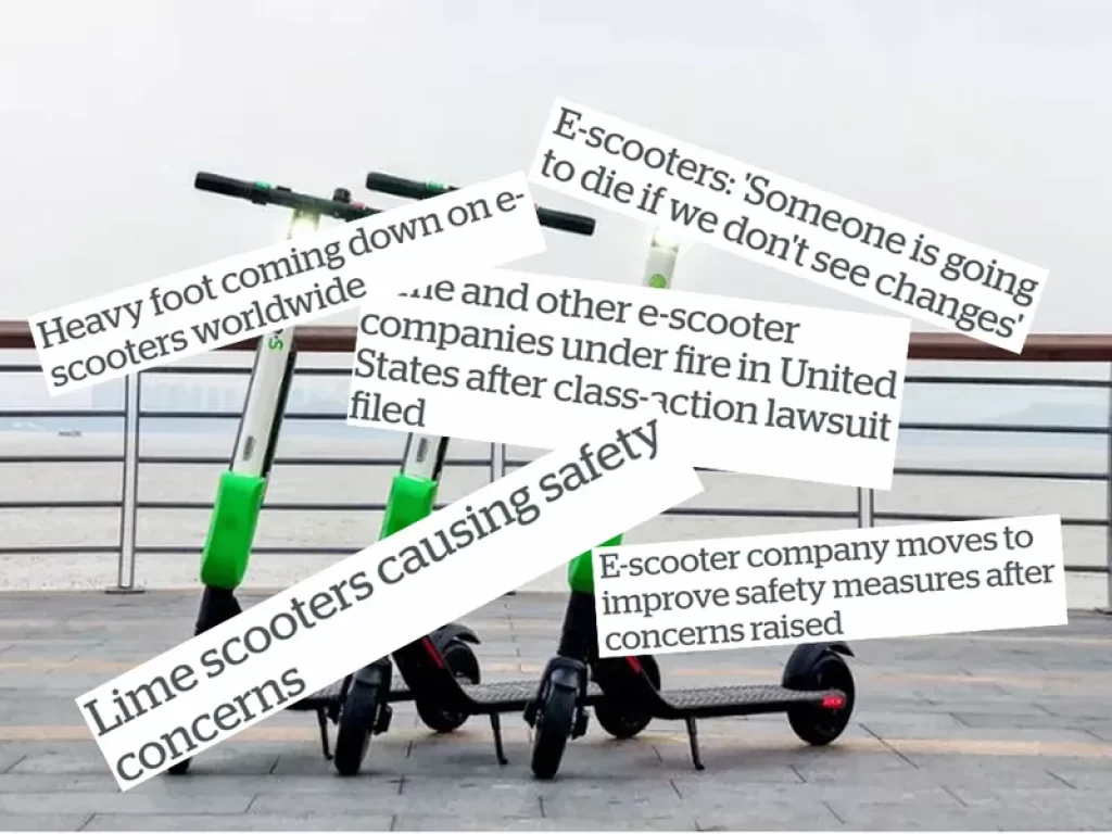 Specifications of Lime Scooters