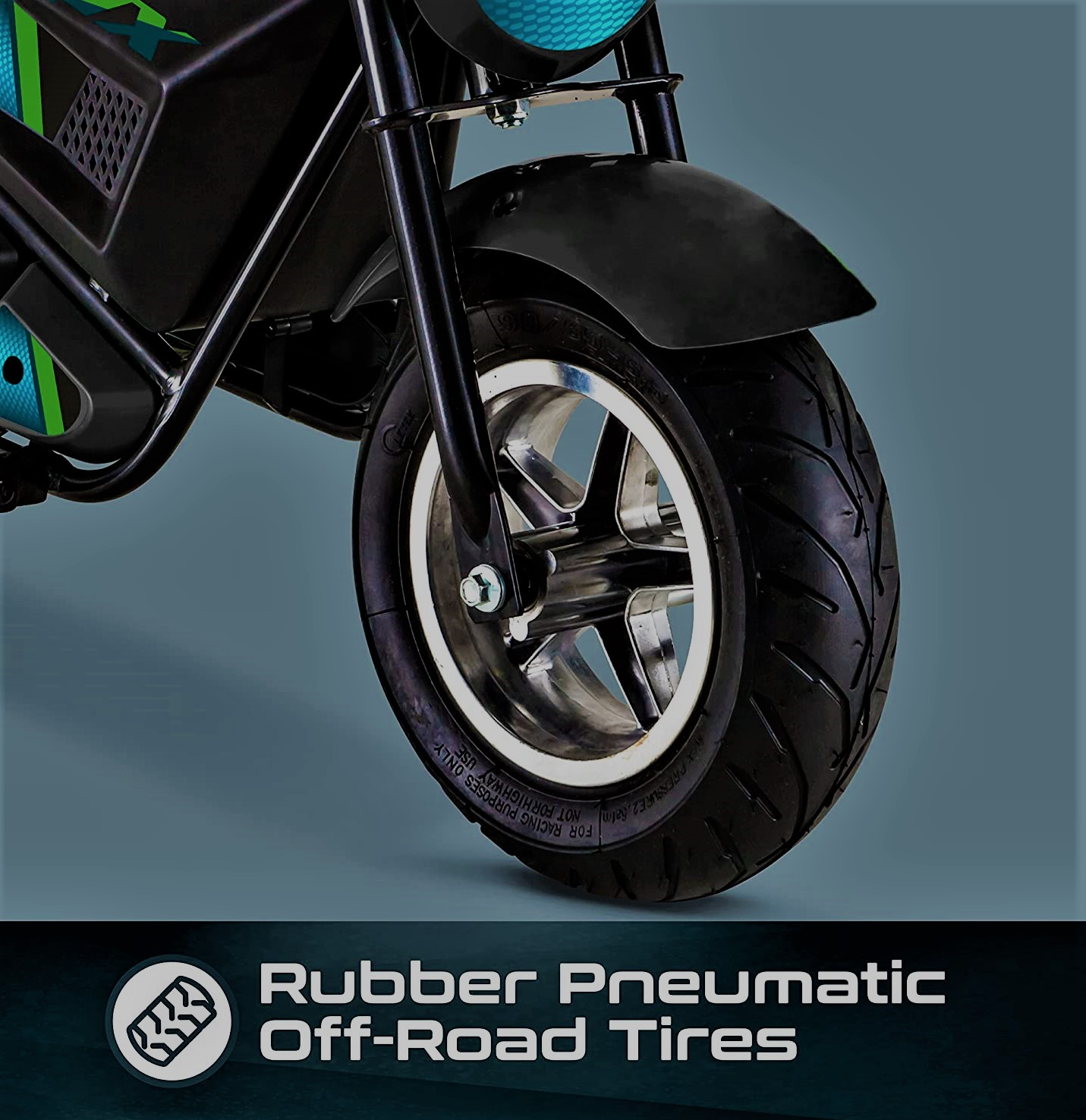 Kid Trax Mini Electric Bike Rubber Pneumatic Fat Tire
