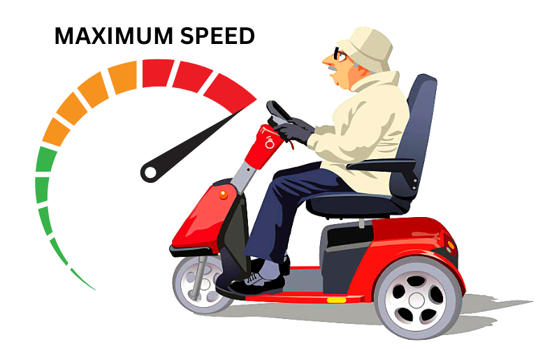 maximum speed a mobility scooter