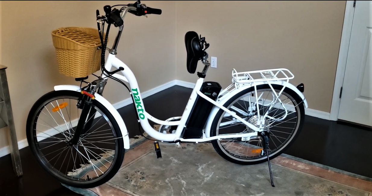 NAKTO E Cruiser Bike For Adult With 250W Powerful Motor 