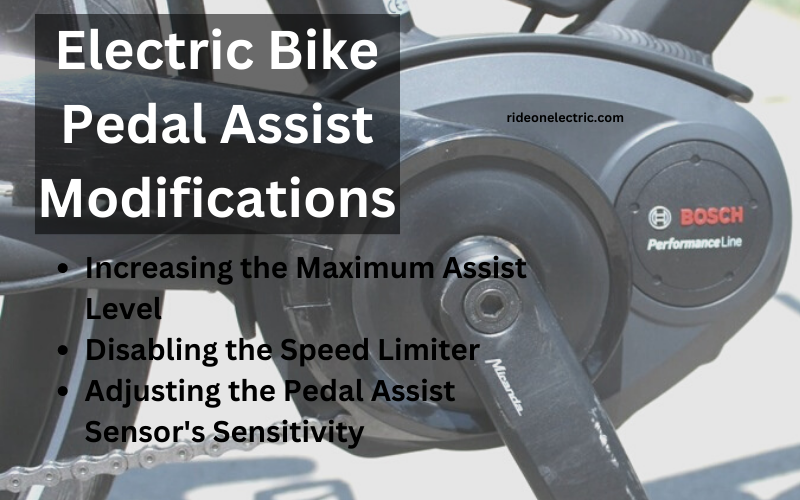 Electric Bike Pedal Assist Modifications