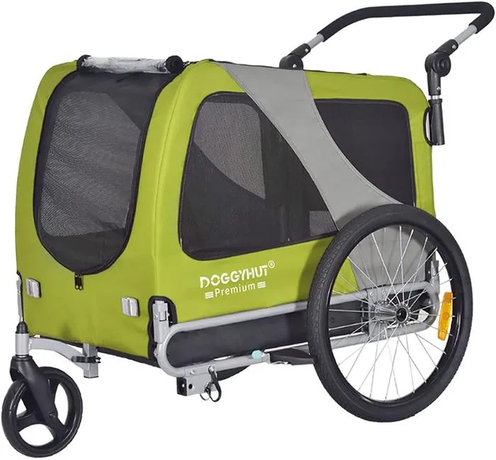 Doggyhut Premium Pet Bike Trailer For Medium and Large Dogs