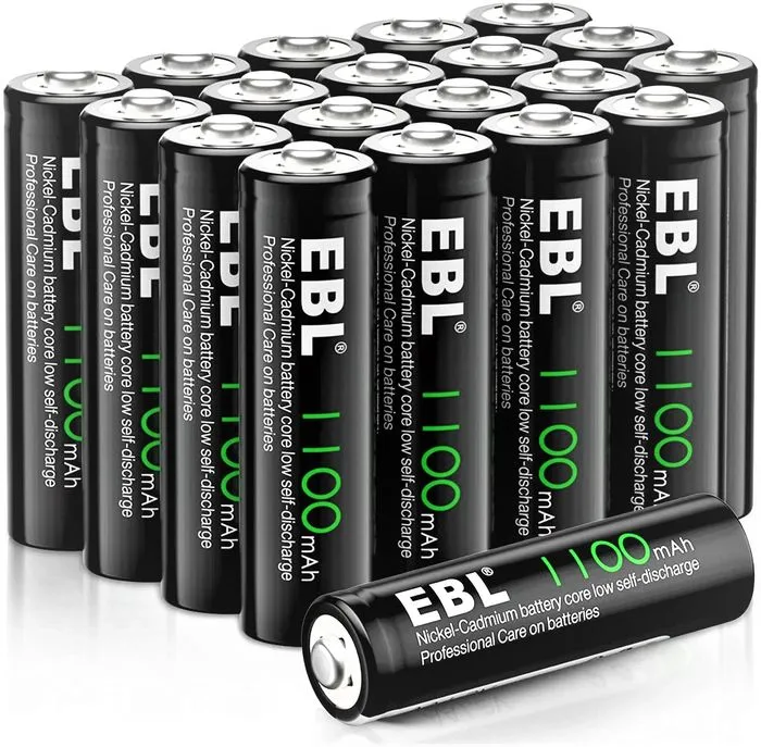 EBL Solar AA (1100 Mah) Batteries for Outdoor Lights
