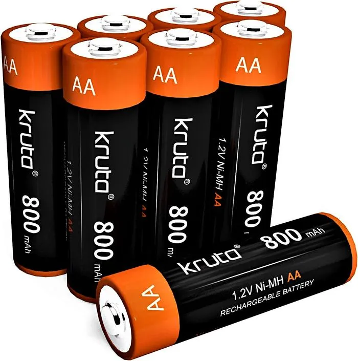 Kruta NiMH (800 Mah) Rechargeable AA Batteries