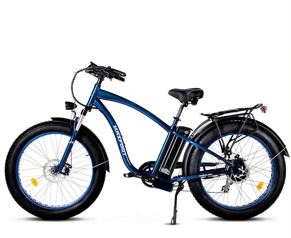 Maxfoot MF-18 Fat Tire 750W Electric Beach Cruiser Bike 