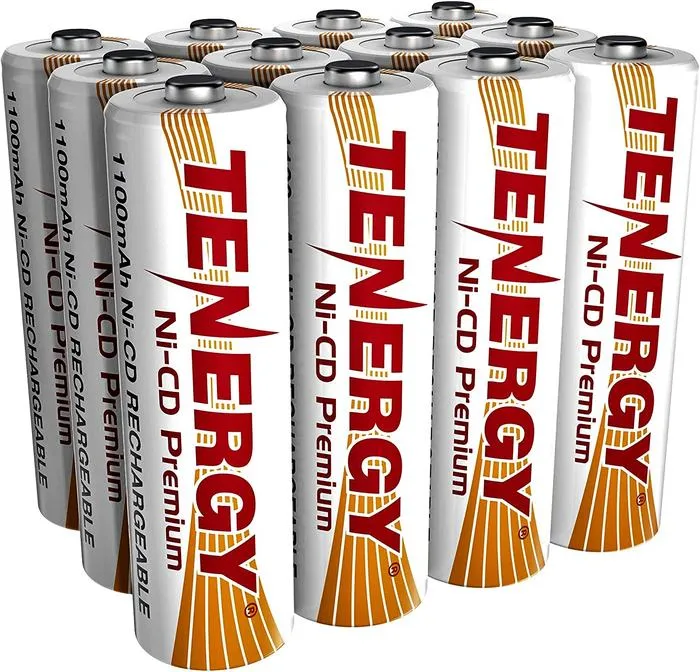 Tenergy AA Premium NiCd (1100 Mah) Batteries 