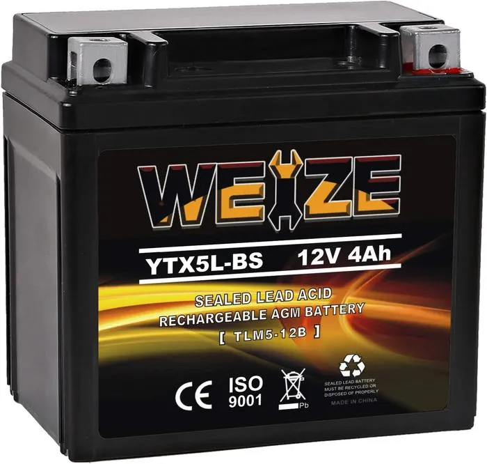 Weize YTX5L-BS (48W) Compatible Battery Honda