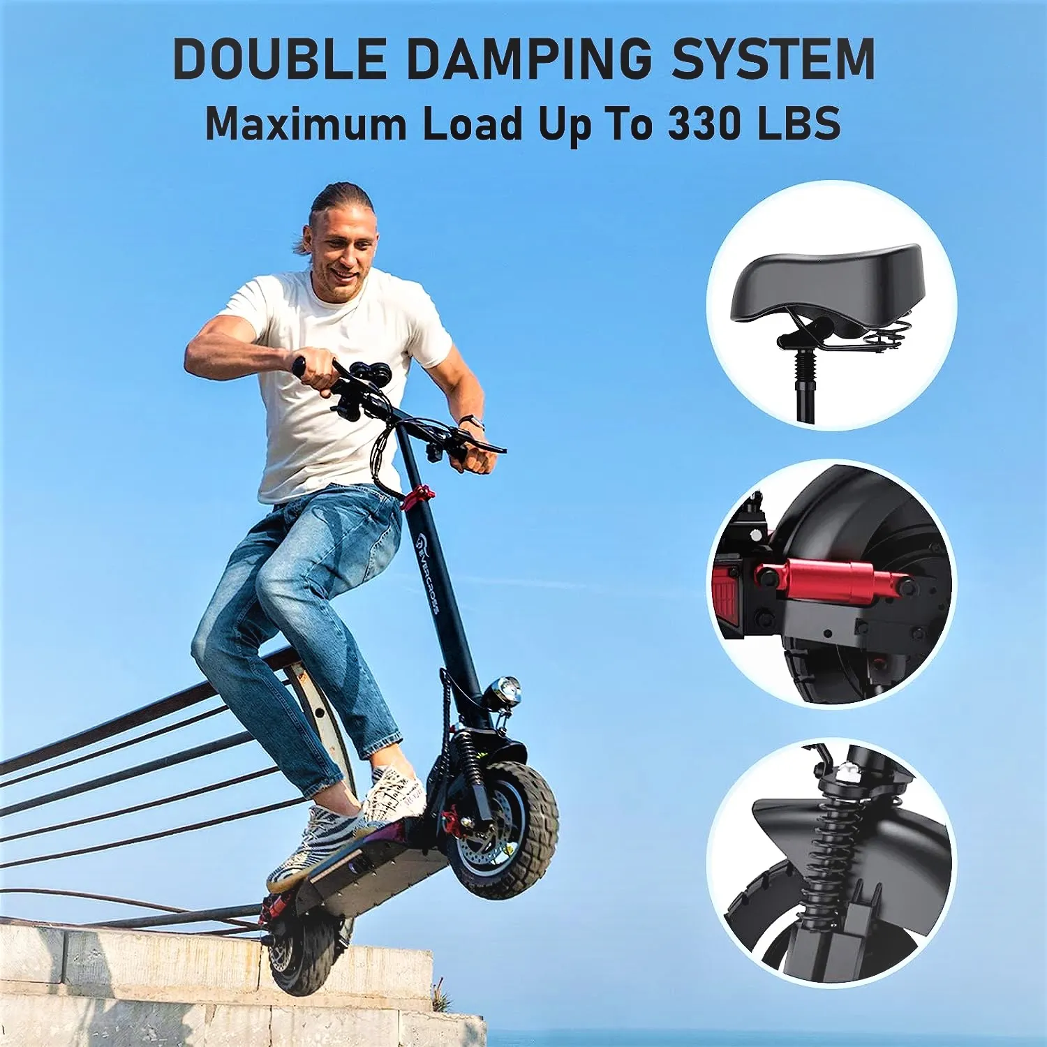 thumbnail image 2 of RAOOGO Ceramic Brake Pads (2 Pairs) For Kuugo M4 & Evercross H5 Electric Scooter - Quiet Stop, Low Dust 2 of 5