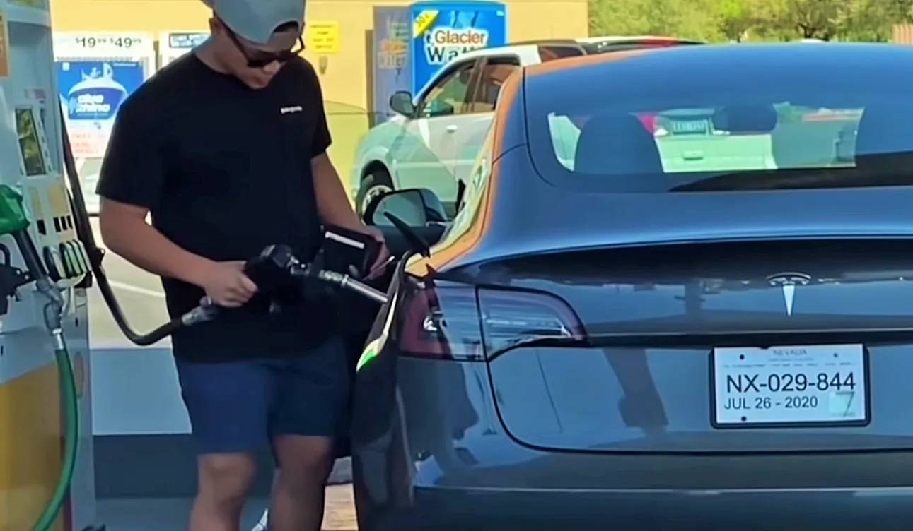 put gas in a Tesla Model X