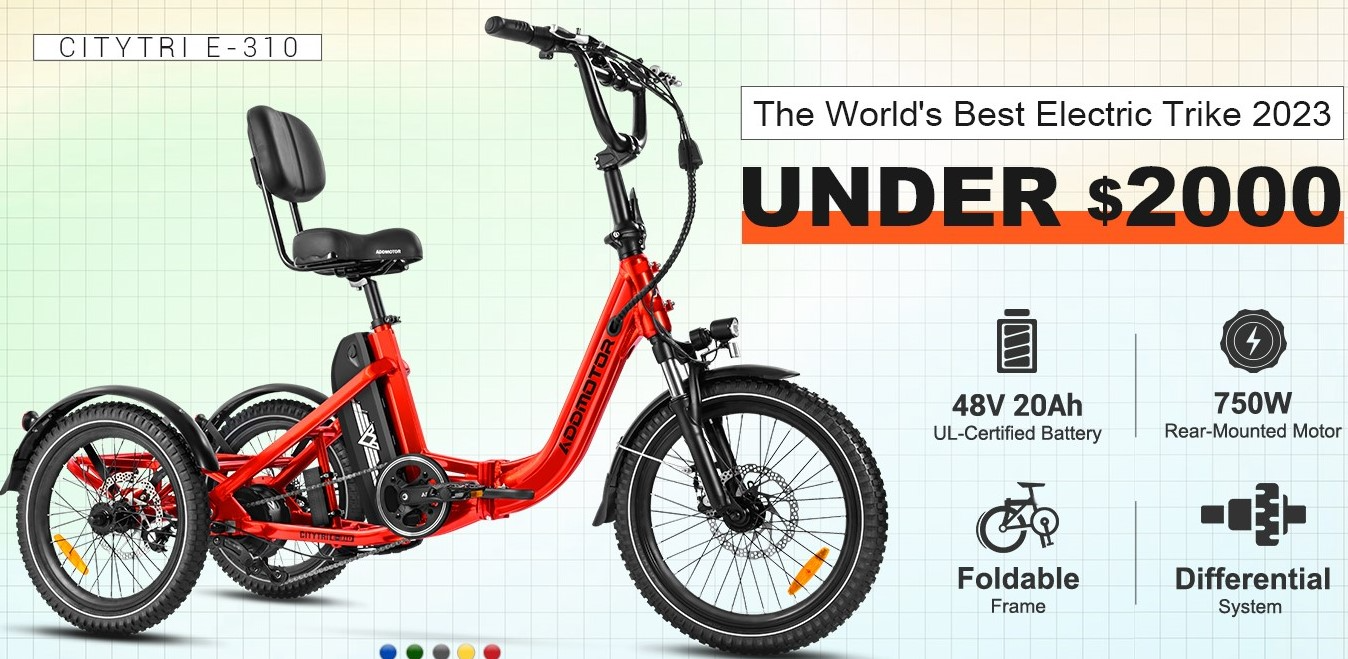 Addmotor’s Citytri E310 – Perfect ETrike for Active Lifestyle