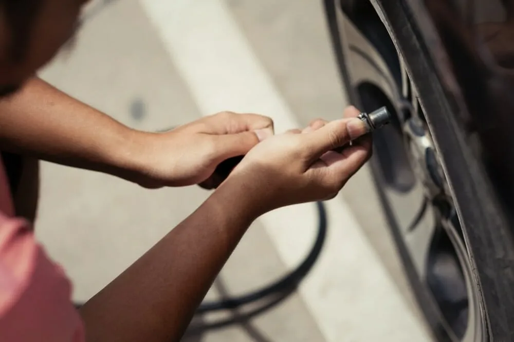 Air Pump at a Gas Station