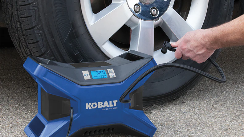 Using a Portable Air Pump for Car Tires